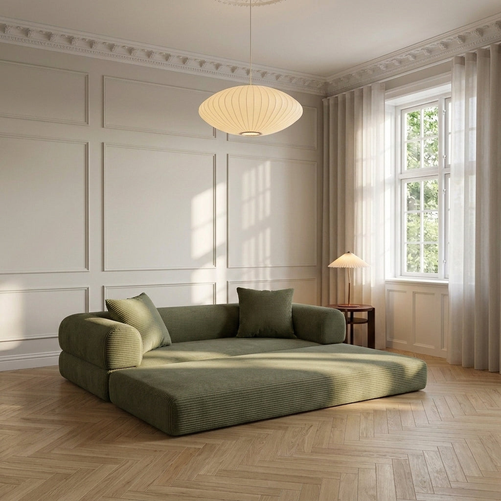 milo sofa - thyme